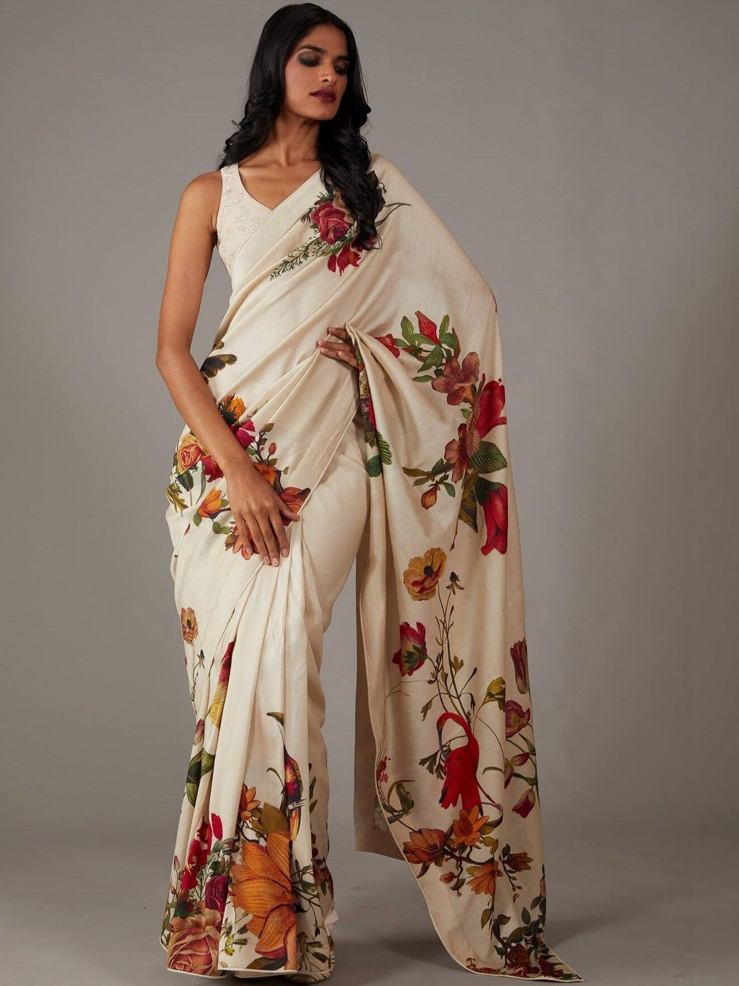all about you Satin Saree