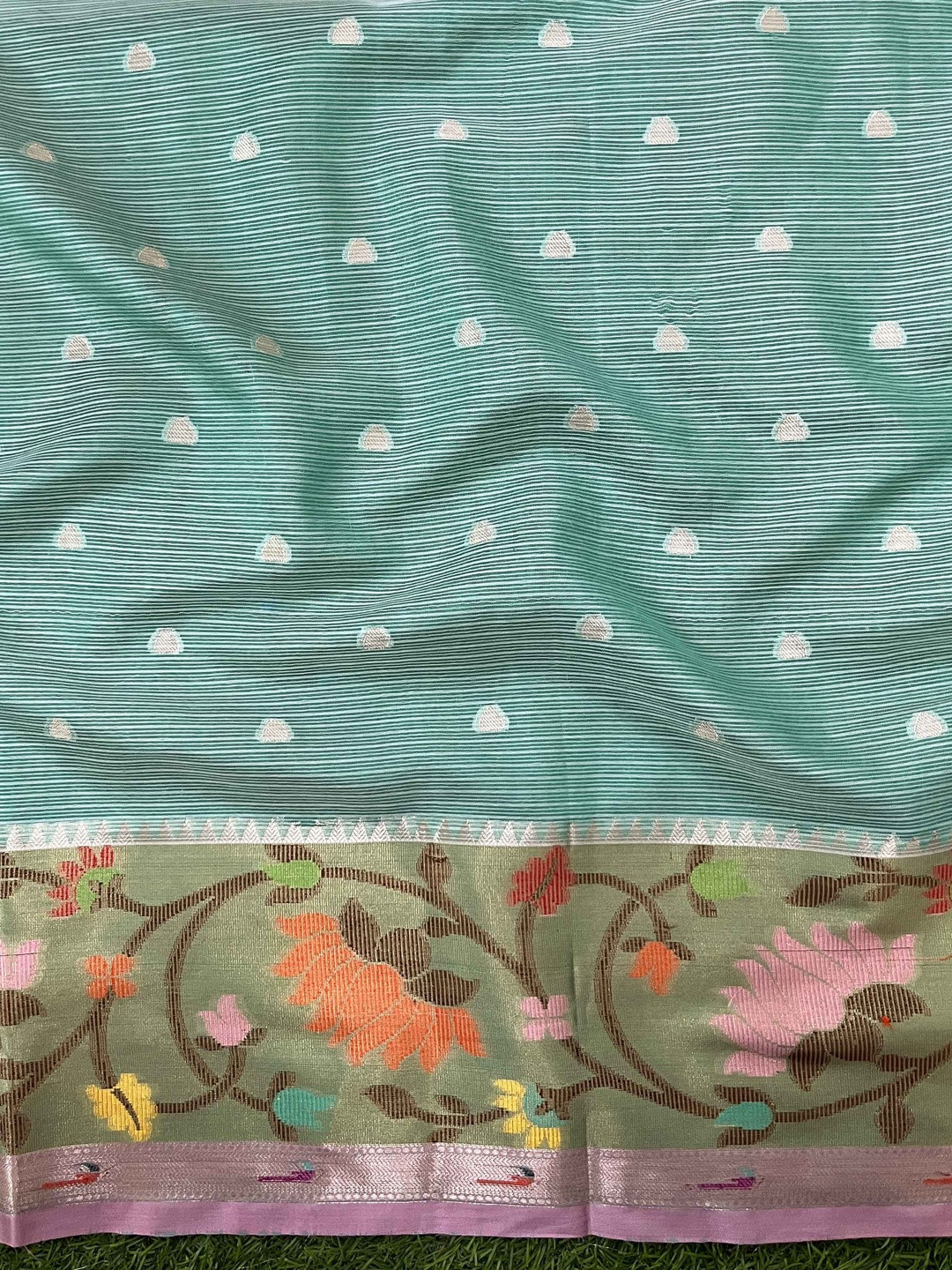 Banarasee Ethnic Motifs Zari Tissue Banarasi Saree