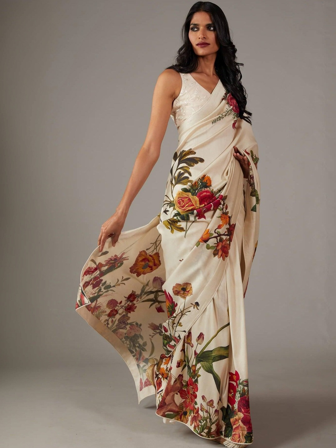 all about you Satin Saree