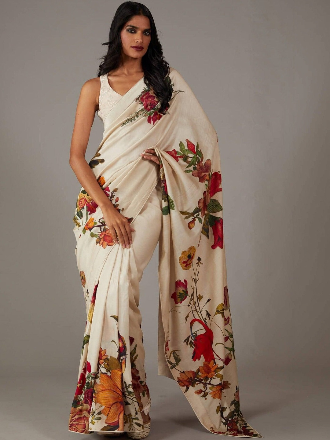 all about you Satin Saree